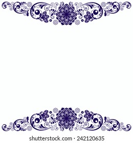 vector vintage floral  background 