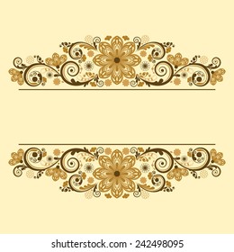 vector vintage floral  background