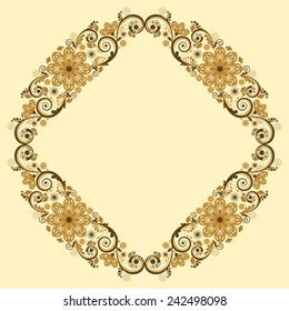 vector vintage floral  background