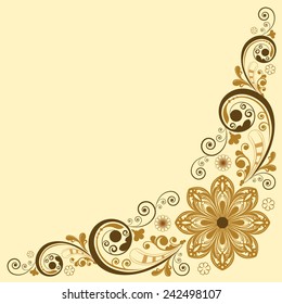 vector vintage floral  background