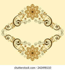 vector vintage floral  background