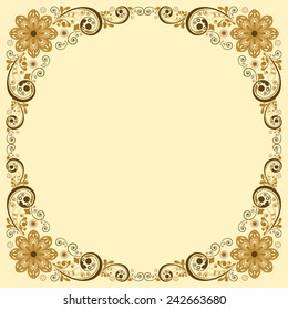 vector vintage floral  background