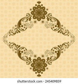 vector vintage floral  background 
