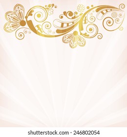 vector vintage floral  background