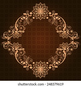 vector vintage floral  background