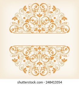 vector vintage floral  background 