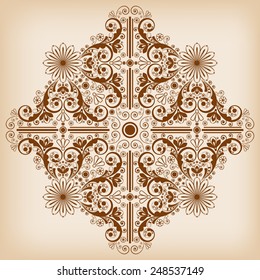 vector vintage floral  background