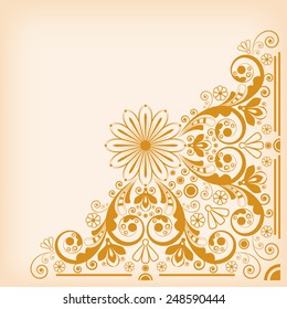 vector vintage floral  background