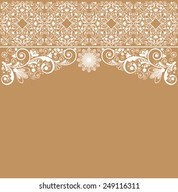 vector vintage floral  background
