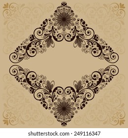 vector vintage floral  background