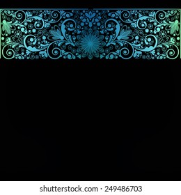 vector vintage floral  background 