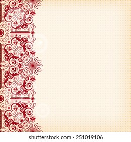 vector vintage floral  background