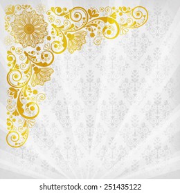 vector vintage floral  background