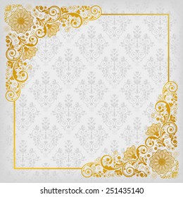 vector vintage floral  background