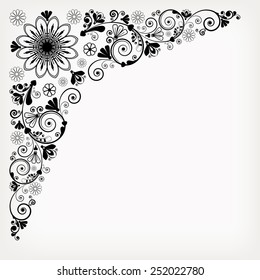 vector vintage floral  background