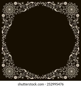vector vintage floral  background 