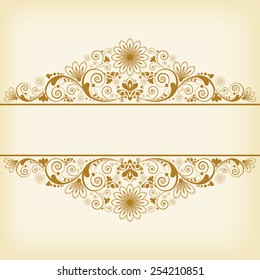 vector vintage floral  background