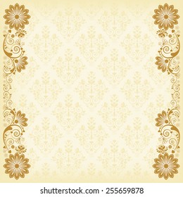 vector vintage floral  background