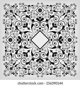 vector vintage floral  background