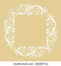 vector vintage floral  background 