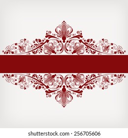 vector vintage floral  background