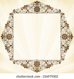 vector vintage floral  background