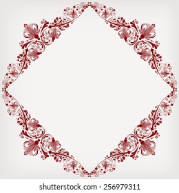 vector vintage floral  background
