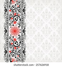 vector vintage floral  background 