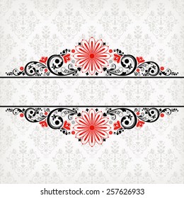vector vintage floral  background 