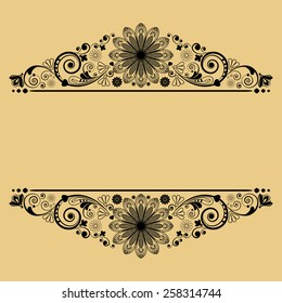 vector vintage floral  background 