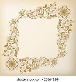 vector vintage floral  background 