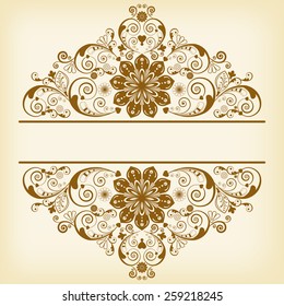 vector vintage floral  background 
