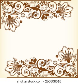 vector vintage floral  background 