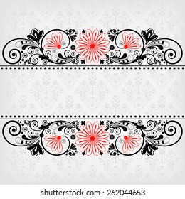 vector vintage floral  background