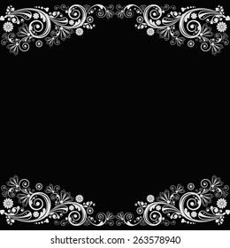 vector vintage floral  background 