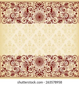 vector vintage floral  background