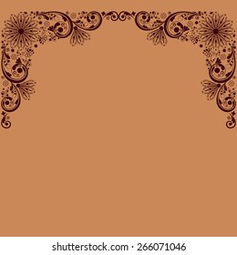 vector vintage floral  background