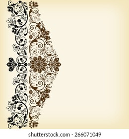 vector vintage floral  background