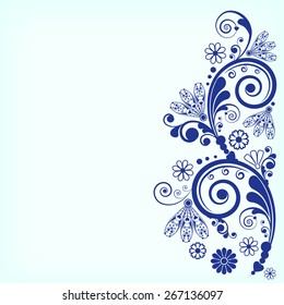 vector vintage floral  background
