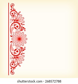vector vintage floral  background 