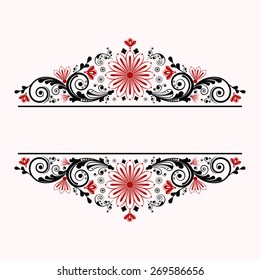 vector vintage floral  background 