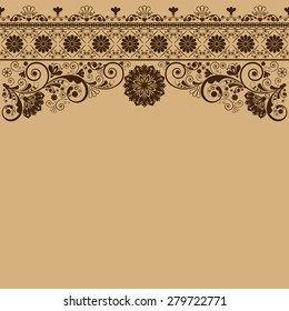 vector vintage floral  background