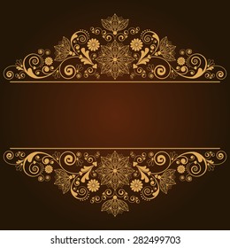 vector vintage floral  background 