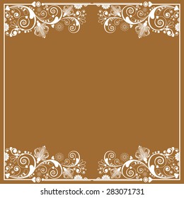 vector vintage floral  background