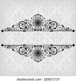 vector vintage floral  background