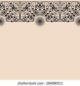 vector vintage floral  background