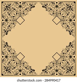 vector vintage floral  background