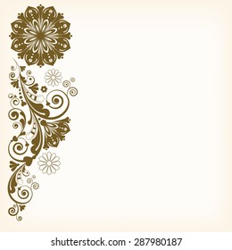 vector vintage floral  background 