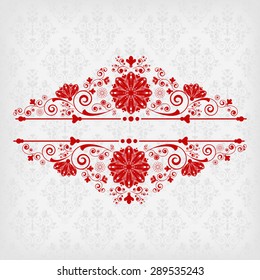 vector vintage floral  background