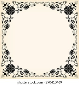 vector vintage floral  background